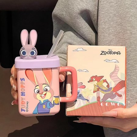 ماج كوب zootpia مربع مع جلدة ولعبه